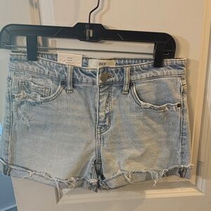 BKE Women's Faded Blue Jean Shorts
